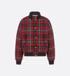 Dior Christian  Checked Bomber Jacket