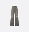 Dior Women Cotton Jeans In Gray