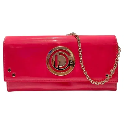 Pre-owned Dior Christian  2000s Vintage Fuchsia Patent Leather Purse Handbag In Pink