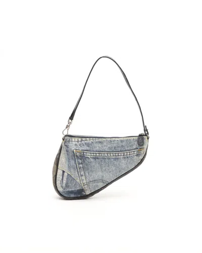 Dior Christian  2001 John Galliano Saddle Bag In Brown