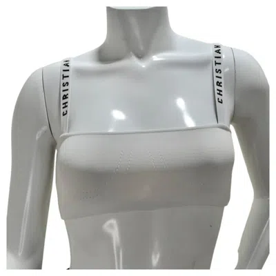 Pre-owned Dior Christian  2018 Strapless Crop Top In Gray