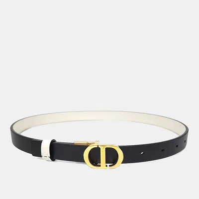 Pre-owned Dior Christian  30 Montaigne Reversible Belt In Multi