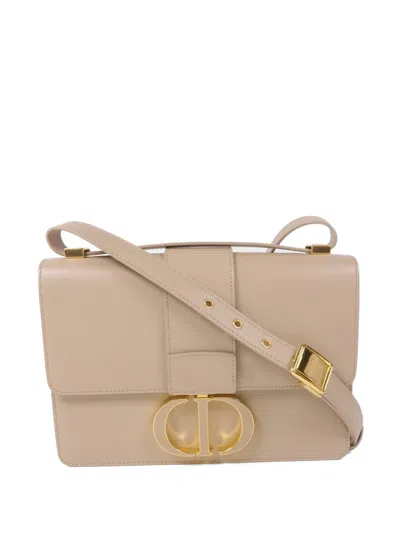 Pre-owned Dior Christian  30 Montaigne Shoulder Bag In Neutral
