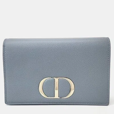 Pre-owned Dior Christian  30 Montaigne Two-in-one Pouch Bag S2086 In Blue
