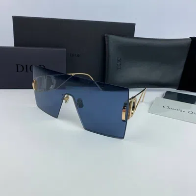 Pre-owned Dior Christian  30montaigne M1u Women's Mask Sunglasses - Blue
