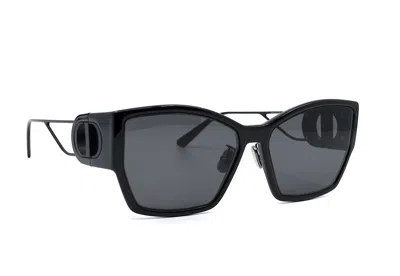 Pre-owned Dior Christian  30montaigne S2u 14a Black Grey Authentic Sunglasses In Gray