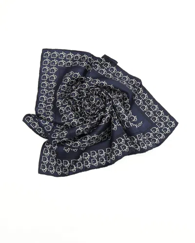 Dior Christian  45 Oblique Silk Scarf In Pattern