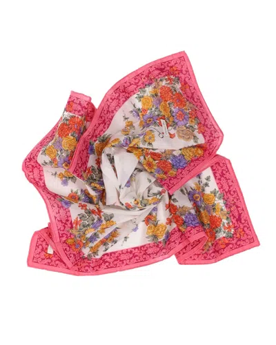 Dior Christian  50 Cotton Scarf In Pink