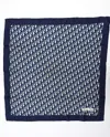 Dior Christian  80 Trotter Silk Scarf In Blue