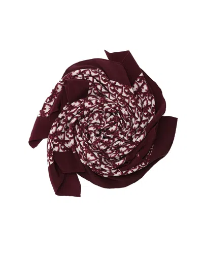Dior Christian  80 Trotter Silk Scarf In Brown