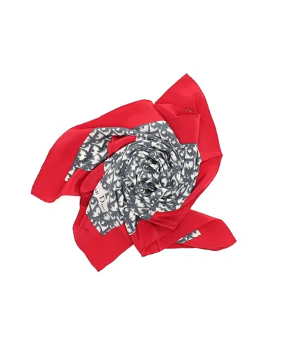 Dior Christian  80 Trotter Silk Scarf In Multi