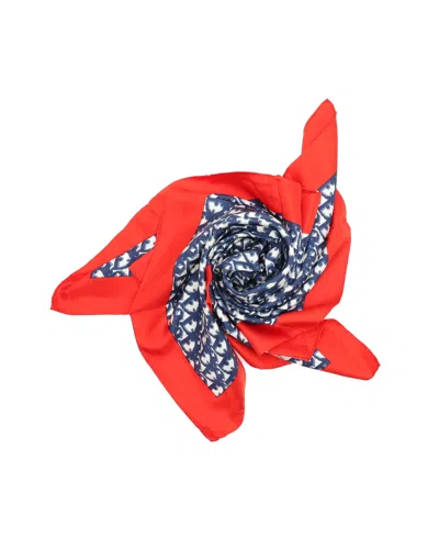 Dior Christian  80 Trotter Silk Scarf In Red