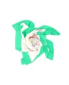 Dior Christian  90 Floral Silk Scarf In Green