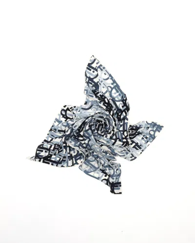 Dior Christian  90 Silk Scarf In Multi