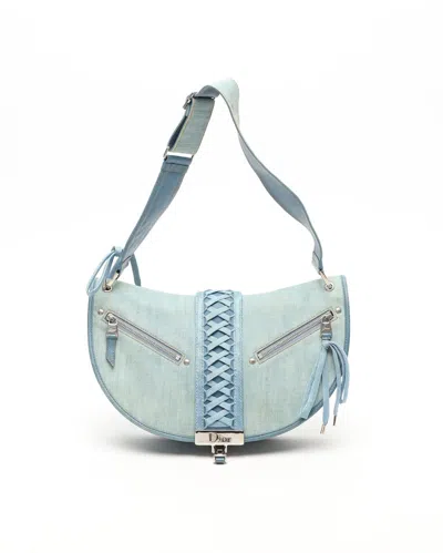 Dior Christian  Admit It Bag In Blue