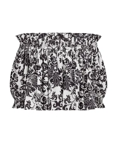 DIOR CHRISTIAN DIOR ALL-OVER PRINTED OFF-SHOULDER TOP