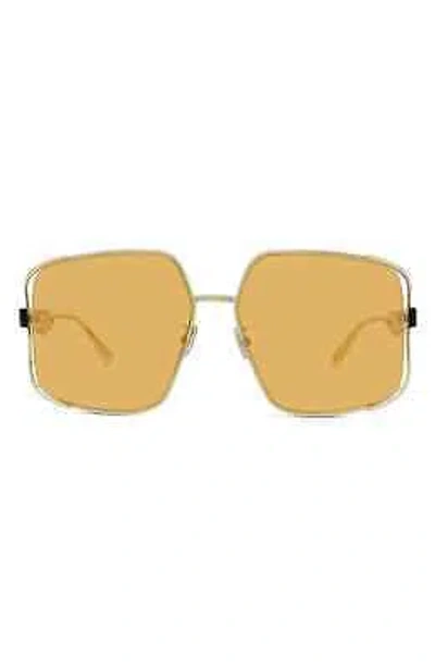 Pre-owned Dior Christian  Archi-s1u-b0k0-61 Gold Sunglasses
