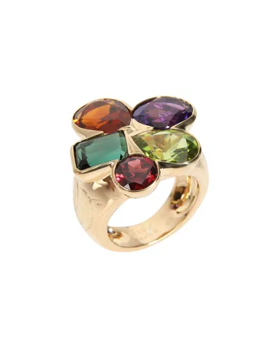 Pre-owned Dior Christian  Asymmetrical 18k Diamond Mix Ring (authentic Pre-loved)