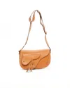 Dior Christian  Baudrier Saddle Bag In Orange