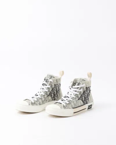 Dior Christian  Bb23 Oblique High Top Sneakers