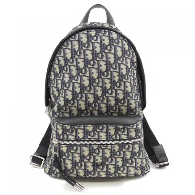 Pre-owned Dior Christian  Beige Black Navy Backpack ()