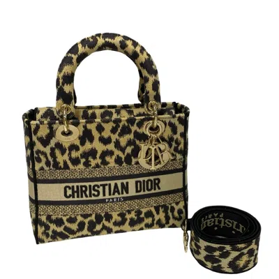 Pre-owned Dior Christian  Beige Brown Canvas Handbag Shoulder Bag ()
