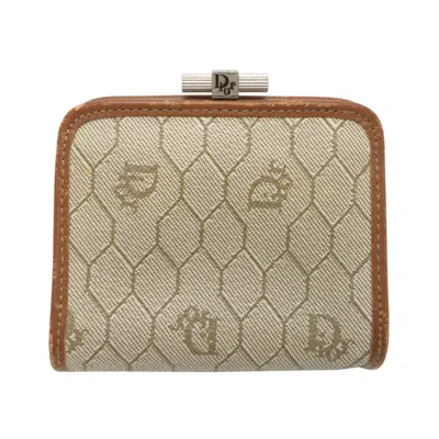 Pre-owned Dior Christian  Beige Brown Pvc Coin Purse/coin Case () In Beige, Brown