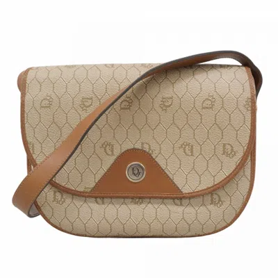 Pre-owned Dior Christian  Beige Brown Pvc Shoulder Bag () In Multi