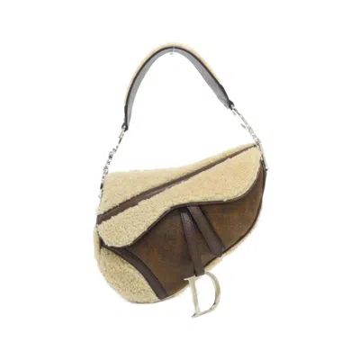 Pre-owned Dior Christian  Beige Brown Shoulder Bag ()