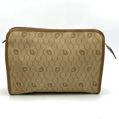 Pre-owned Dior Christian  Beige Canvas Clutch Bag ()