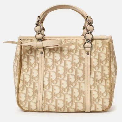 Pre-owned Dior Christian  Beige Issimo Romantique Tote Bag In Sand