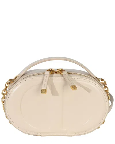 Dior Christian  Beige Leather Cd Signature Oval Crossbody Camera Bag (authentic  Pre-loved) In Neutral