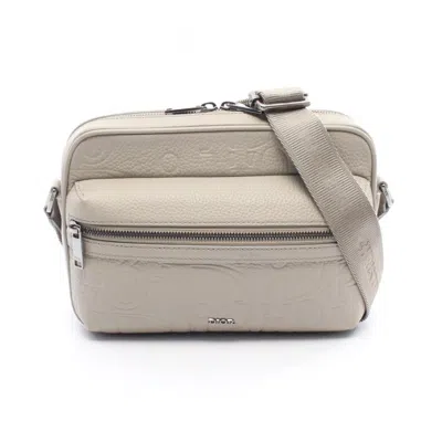 Pre-owned Dior Christian  Beige Leather Messenger Bag Shoulder Bag () In Sand