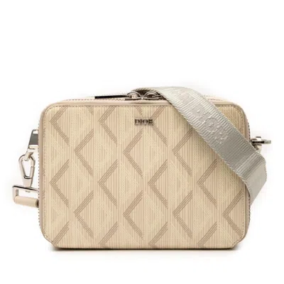 Pre-owned Dior Christian  Beige Leather Pvc Shoulder Bag () In Sand