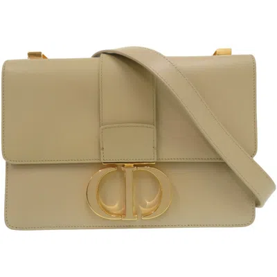 Pre-owned Dior Christian  Beige Leather Shoulder Bag ()