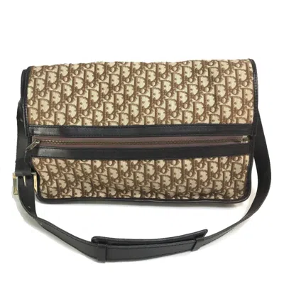Pre-owned Dior Christian  Beige Leather Shoulder Bag ()