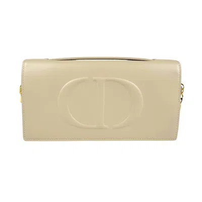 Pre-owned Dior Christian  Beige Leather Shoulder Bag ()