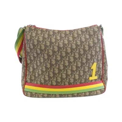 Pre-owned Dior Christian  Beige Multi-color Pvc Shoulder Bag ()