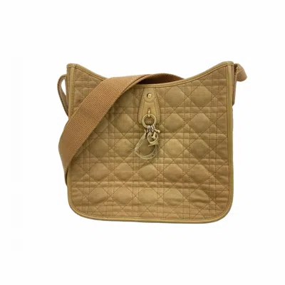 Pre-owned Dior Christian  Beige Nylon Shoulder Bag () In Sand
