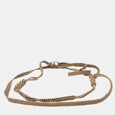 Pre-owned Dior Christian  Belt In Beige