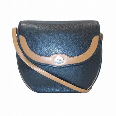 Pre-owned Dior Christian  Black Brown Leather Shoulder Bag () In Black, Brown