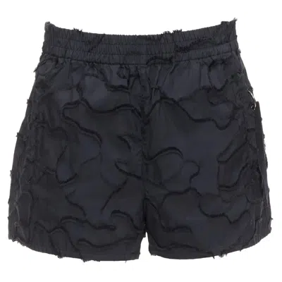 Pre-owned Dior Christian  Black Camouflage Patch Applique Logo Shorts Fr36 S