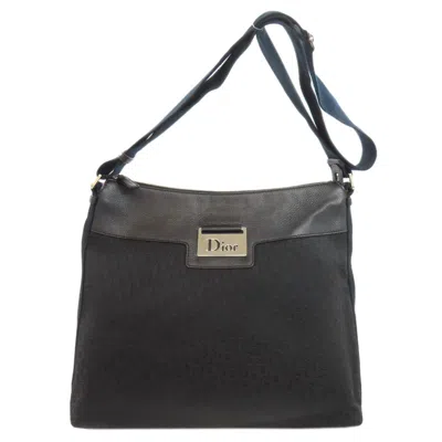Pre-owned Dior Christian  Black Canvas Shoulder Bag ()