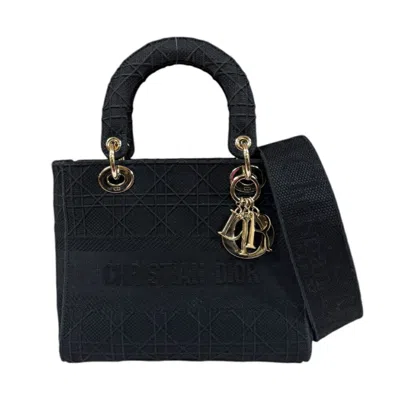Pre-owned Dior Christian  Black Canvas Shoulder Bag ()