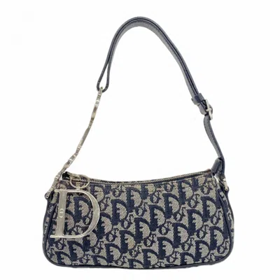 Pre-owned Dior Christian  Black Canvas Shoulder Bag ()