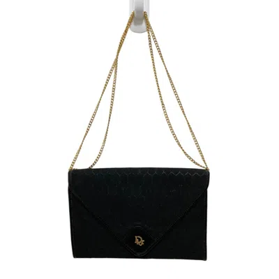 Pre-owned Dior Christian  Black Canvas Shoulder Bag ()