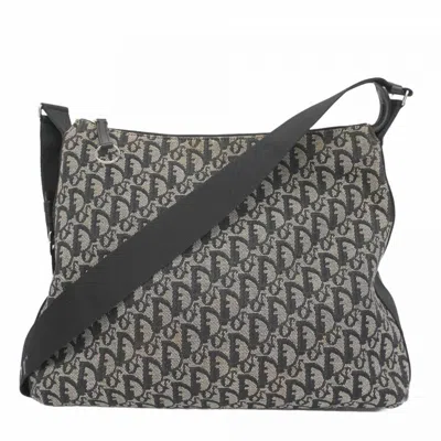Pre-owned Dior Christian  Black Canvas Shoulder Bag ()