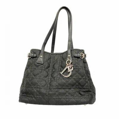 Pre-owned Dior Christian  Black Canvas Tote Bag ()