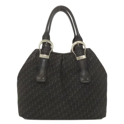 Pre-owned Dior Christian  Black Canvas Tote Bag ()