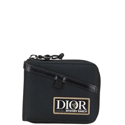 Pre-owned Dior Christian  Black Canvas Wallet (bi-fold) ()
